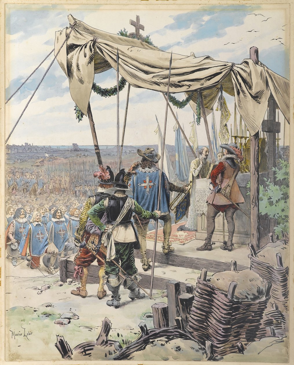 Richelieu vor der Schlacht, um 1900 von Maurice Leloir