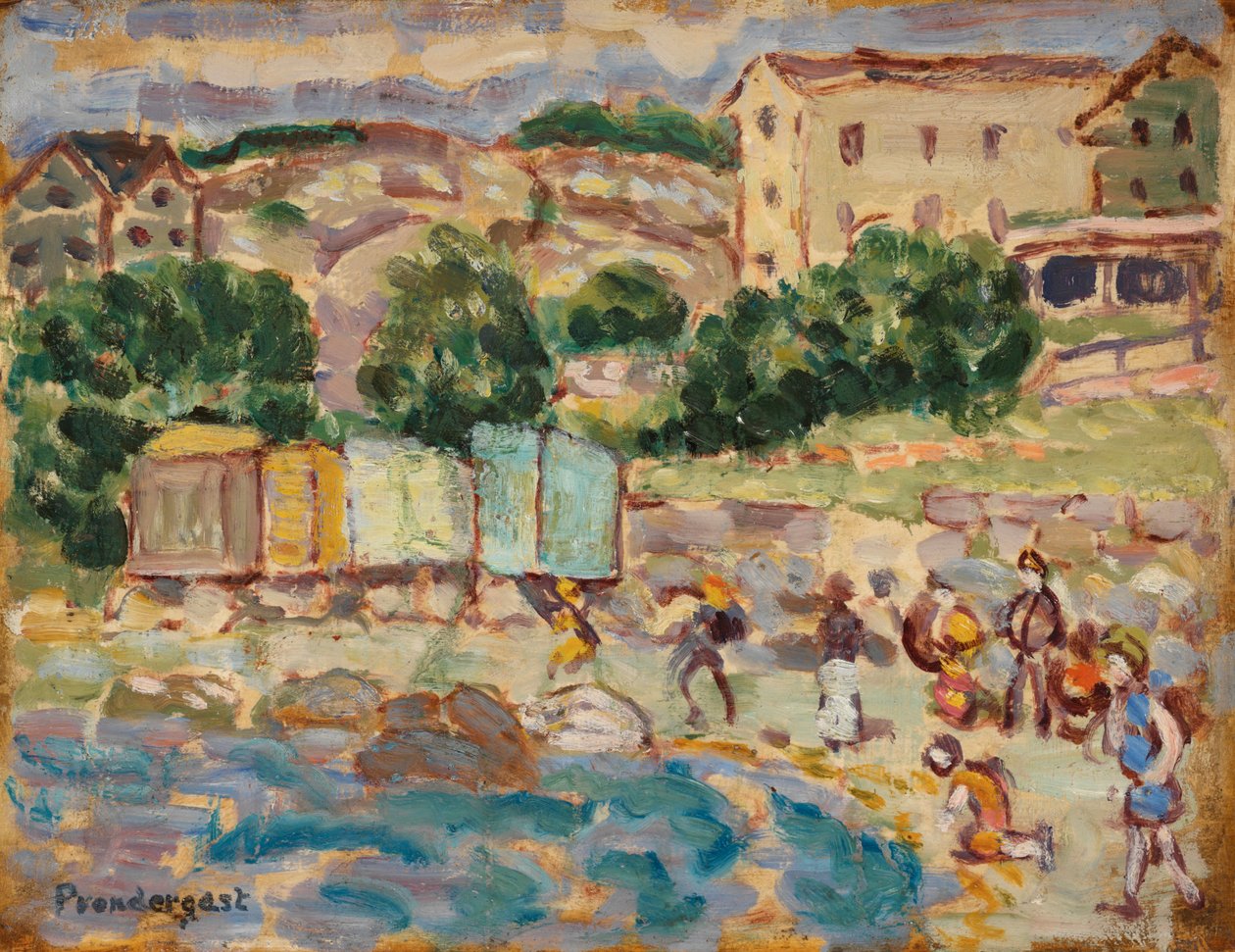 Strand und Dorf von Maurice Prendergast