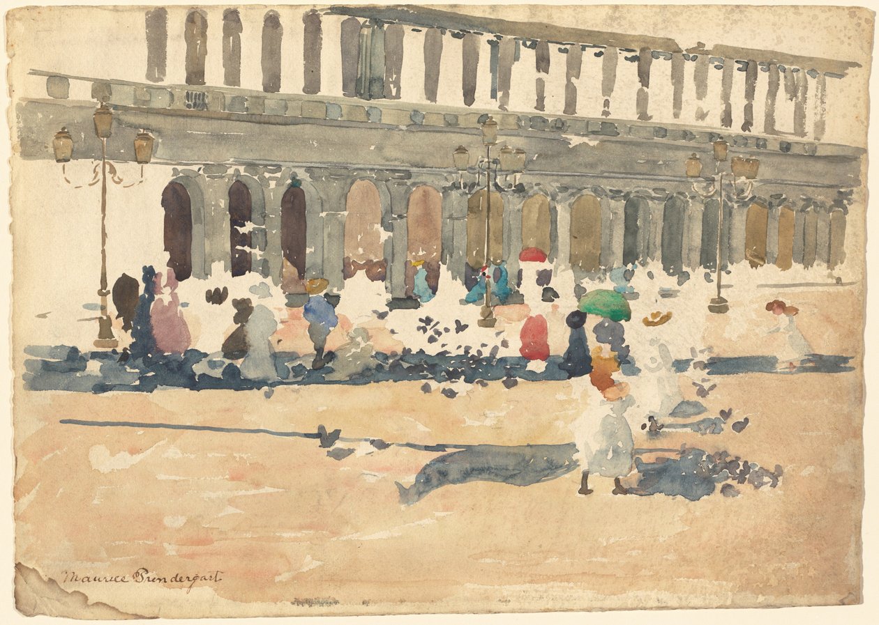 Caffè Florian in Venedig von Maurice Prendergast