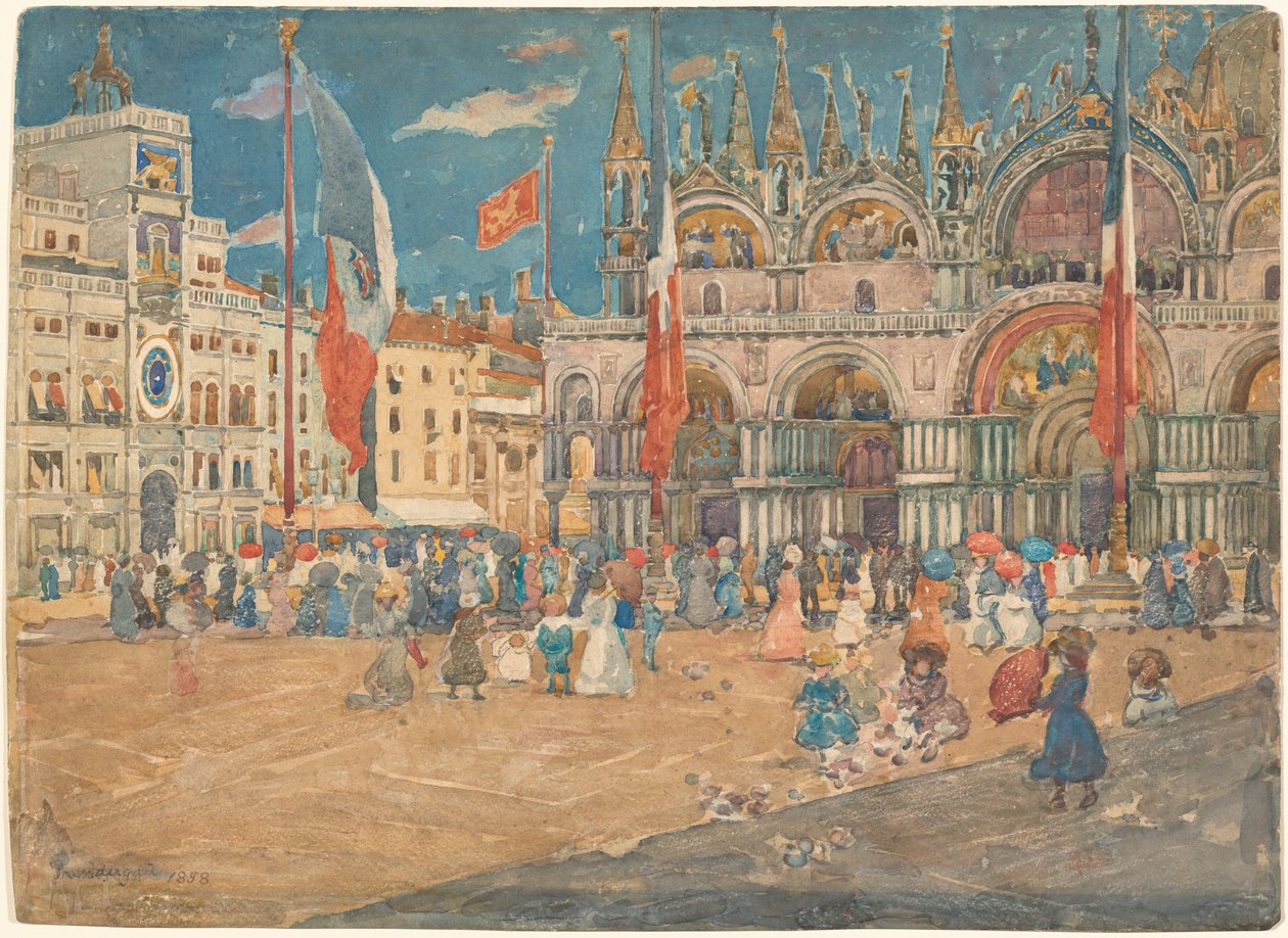 Piazza San Marco von Maurice Prendergast