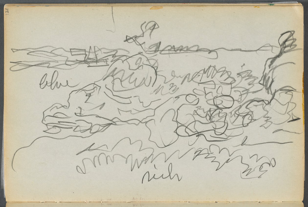 Skizzenbuch - The Granite Shore Hotel, Rockport, Seite 121: Küste von Maurice Prendergast