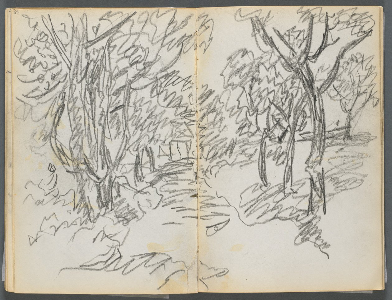 Skizzenbuch, Die Dells, Nr. 127, Seite 064 & 65: Landschaft von Maurice Prendergast