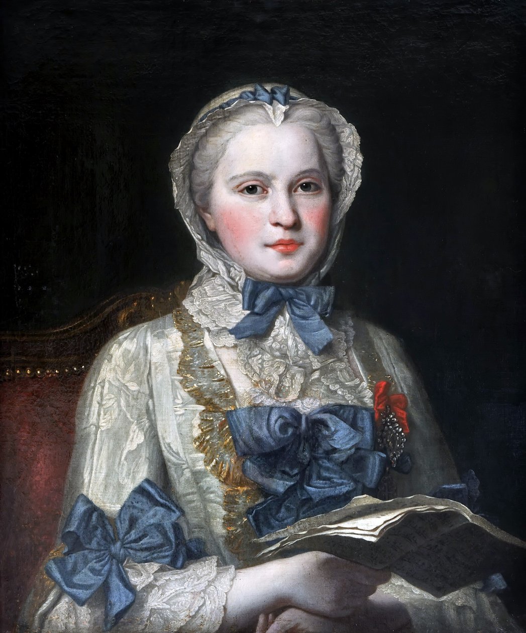 Porträt von Prinzessin Maria Josepha von Sachsen 1731-1767 von Maurice Quentin de La Tour