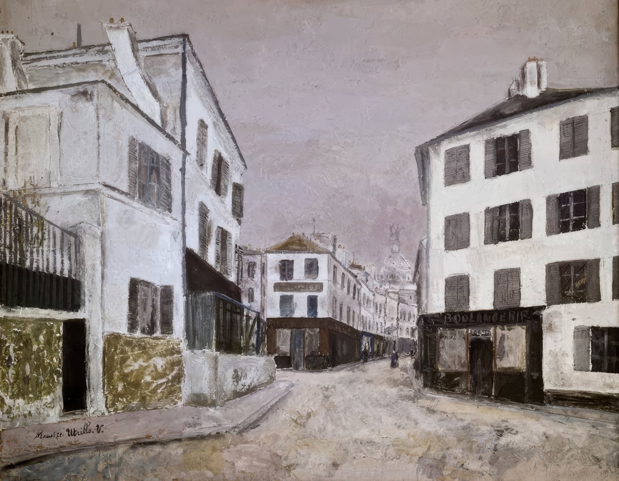 Die Straße Norvins von Maurice Utrillo