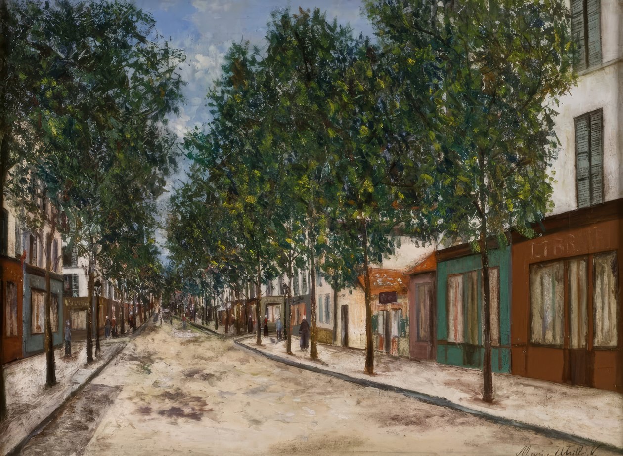 Straße nach Puteaux von Maurice Utrillo