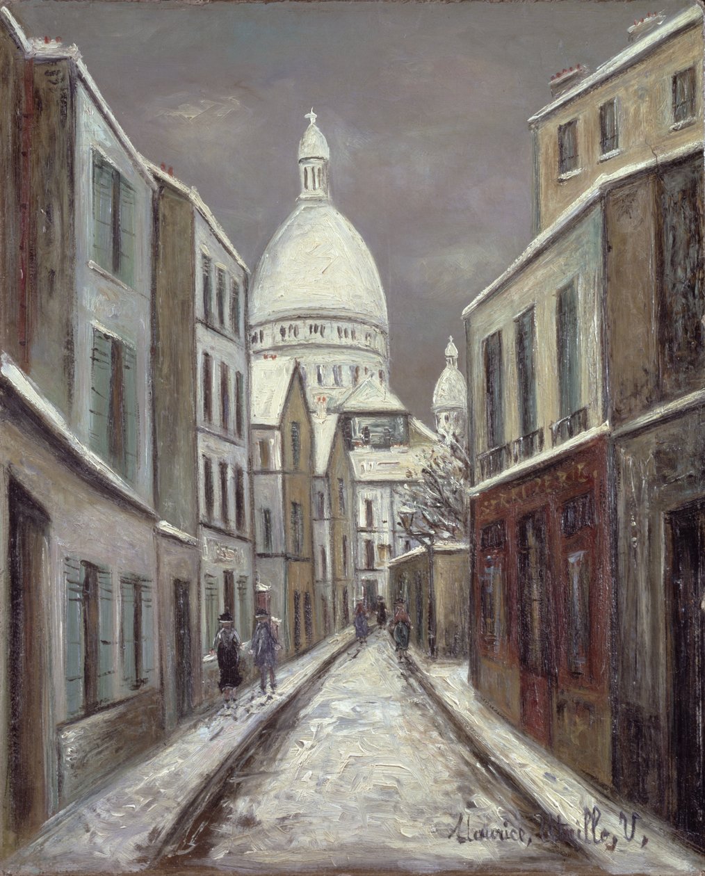 Die Rue Saint-Rustique von Maurice Utrillo