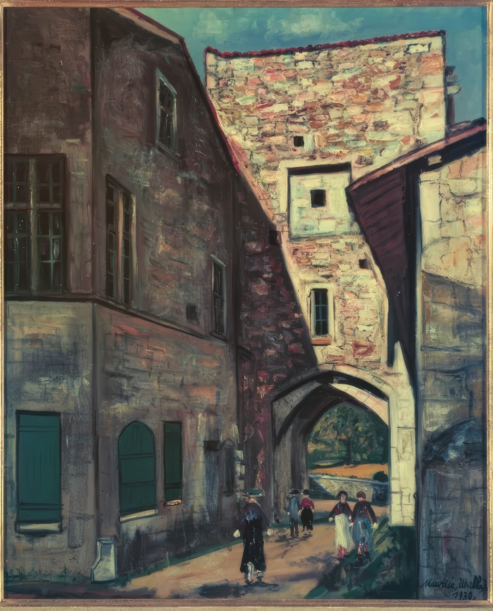 Tor in Pérouges von Maurice Utrillo