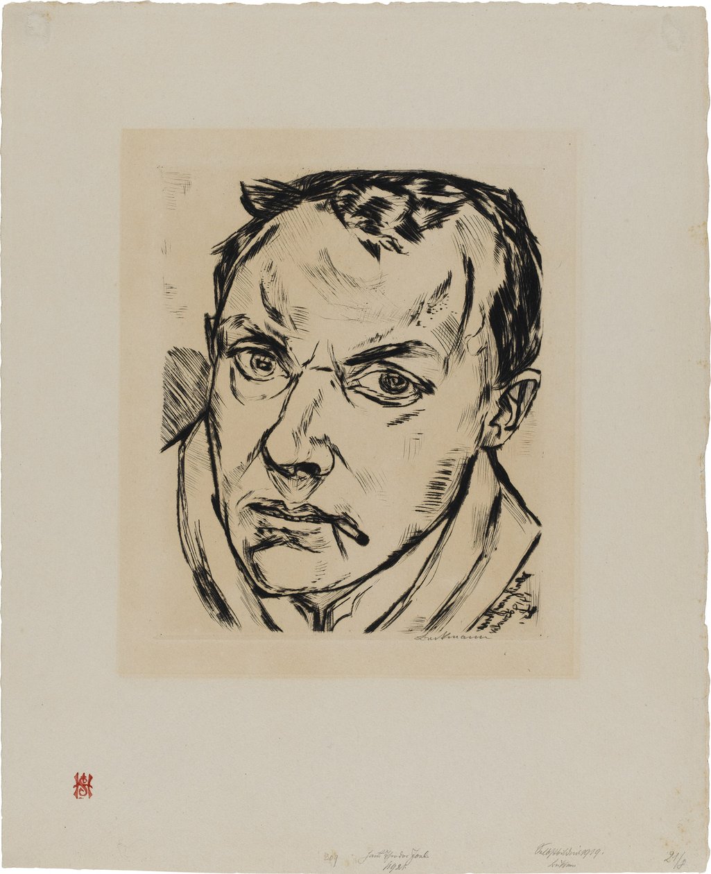 Großes Selbstbildnis von Max Beckmann