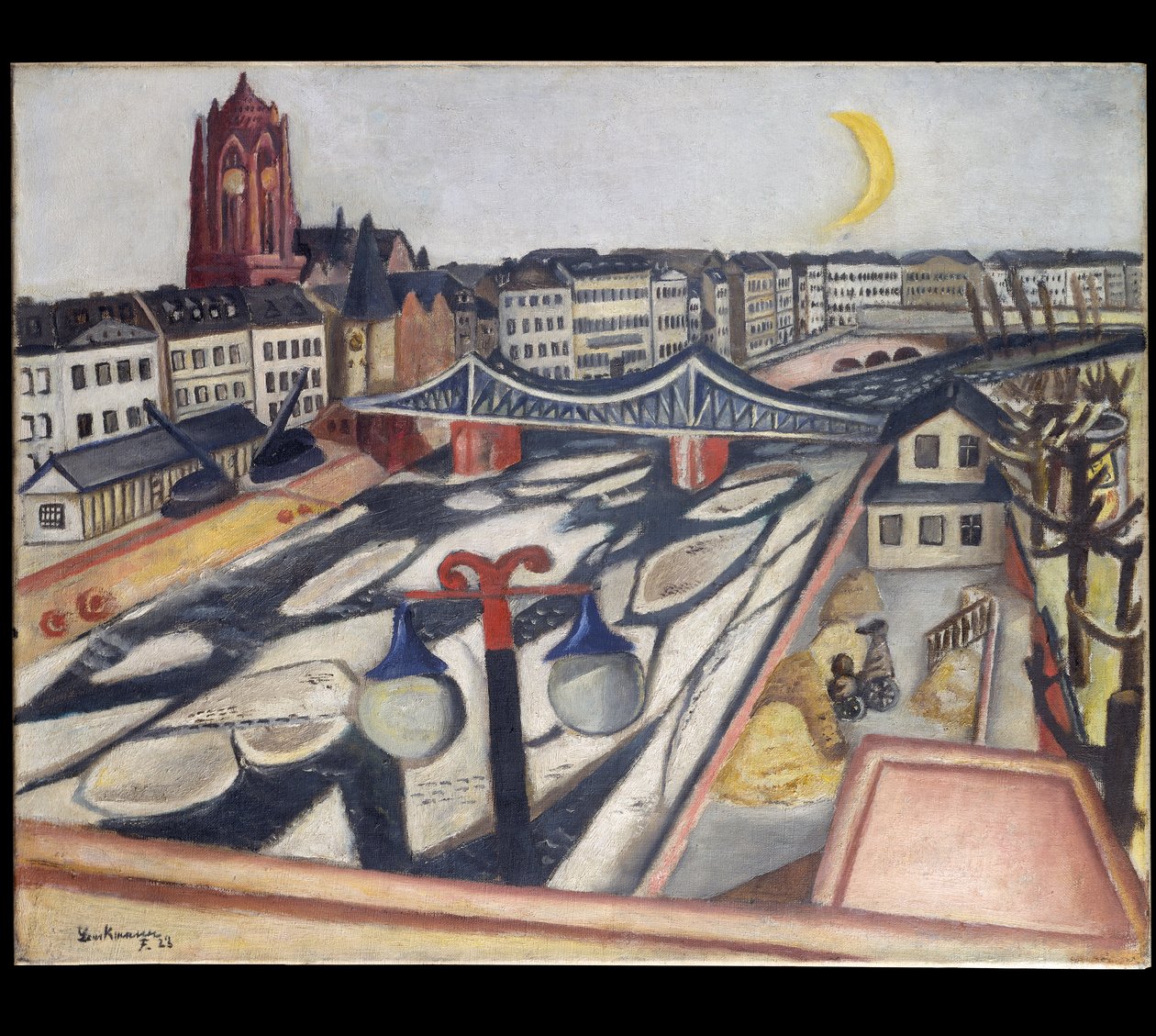 Eis auf dem Fluss von Max Beckmann