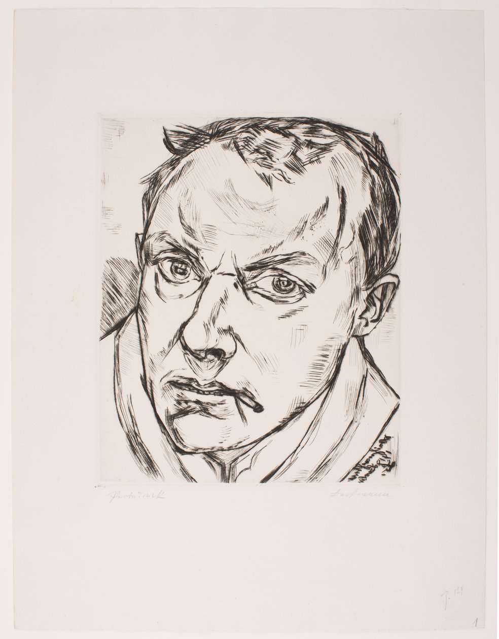 Großes Selbstporträt von Max Beckmann