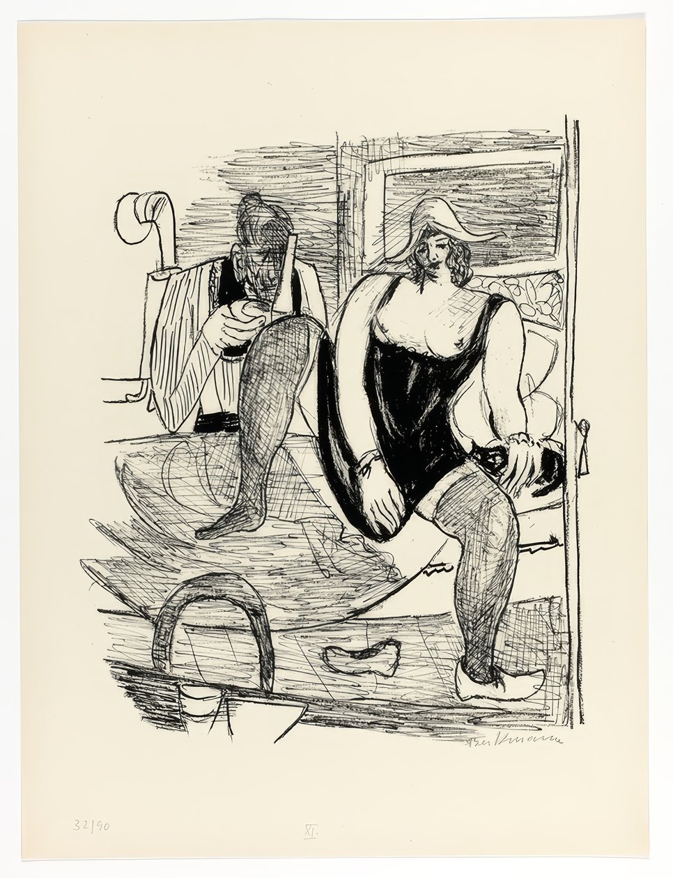 Morgen, Platte 11 aus Tag und Traum von Max Beckmann