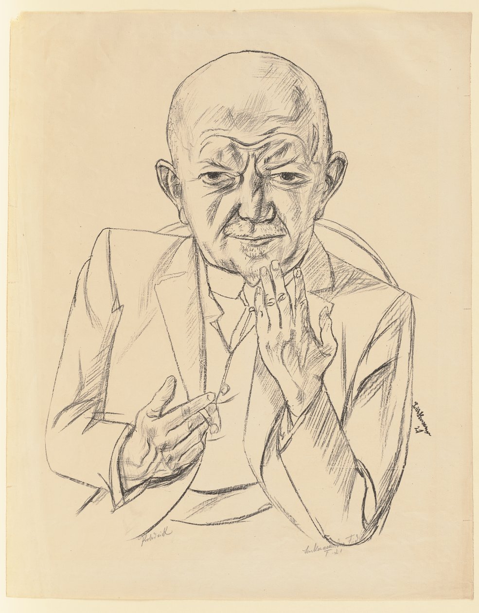 Porträt von Dr. Weidner von Max Beckmann