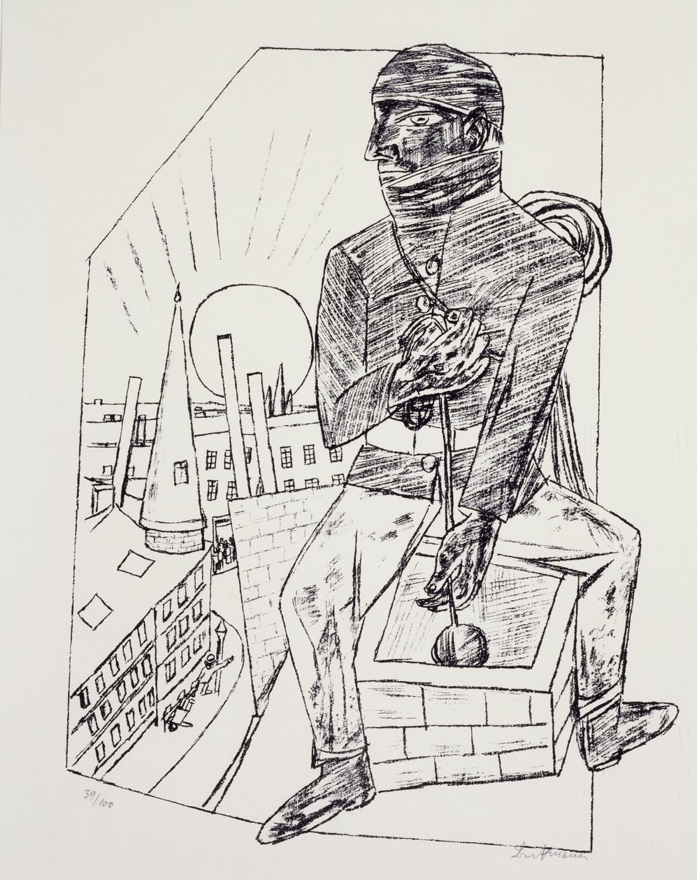 Der Schornsteinfeger von Max Beckmann