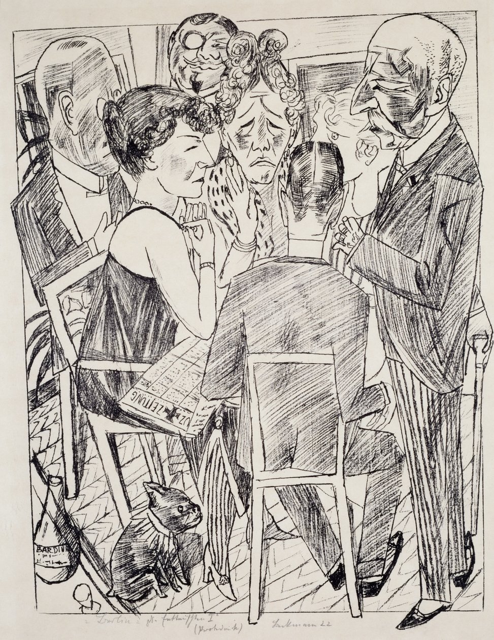 Die Enttäuschten I von Max Beckmann