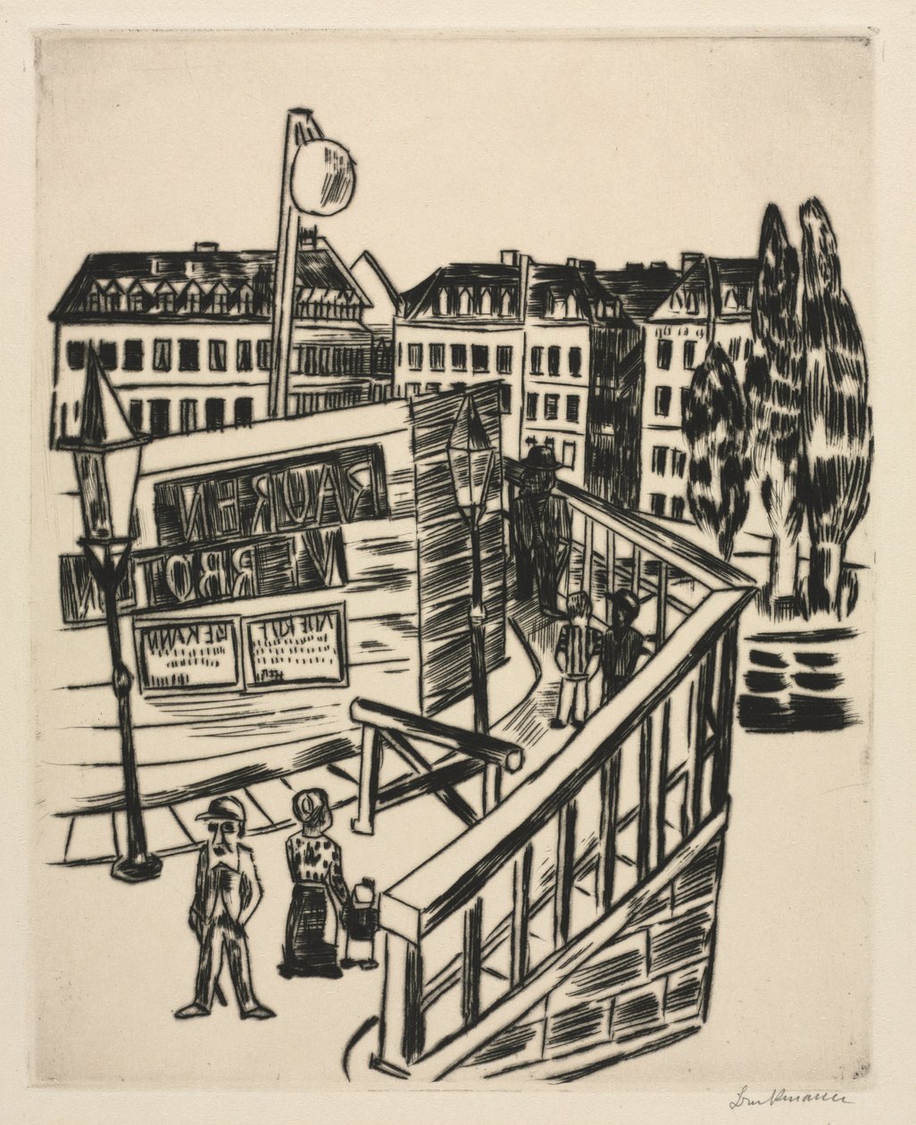 Holzbrücke von Max Beckmann