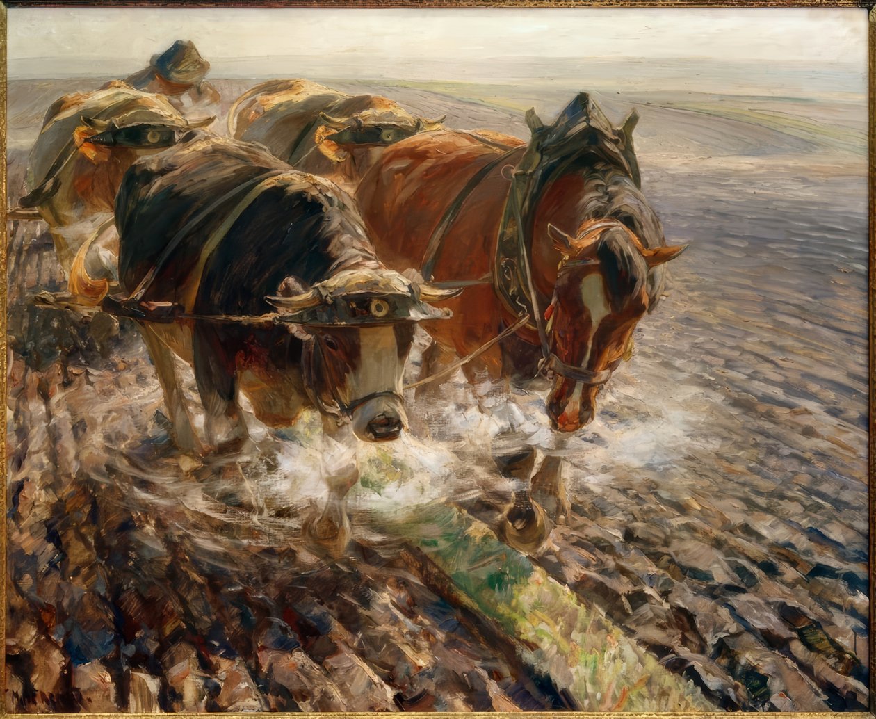 Dampfende Scholle von Max Bergmann