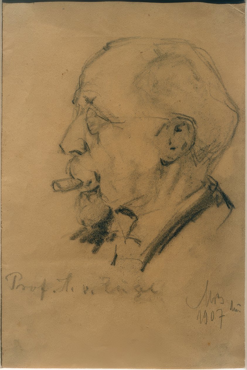 Porträt Heinrich von Zügel von Max Bergmann
