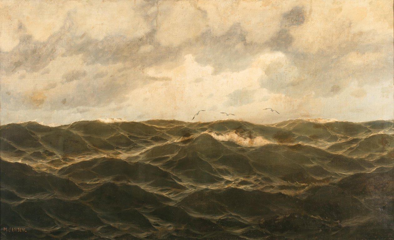 Großes Marinestück von Max Jensen