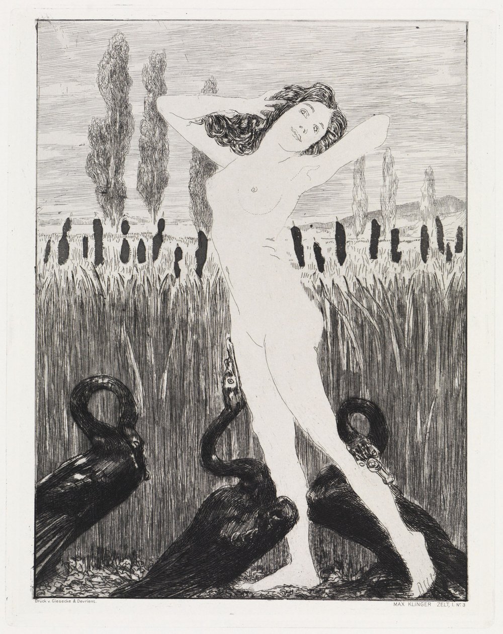 Am See (Zelt, Opus XIV, 1. Teil, Nr. 3) von Max Klinger