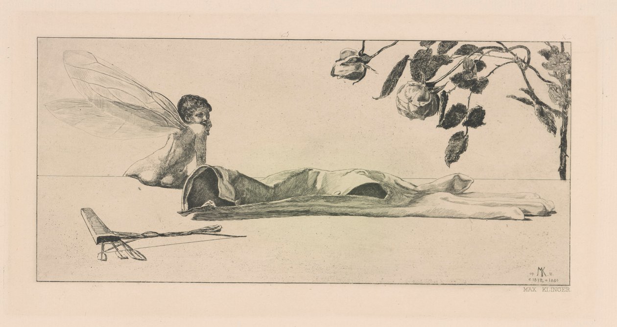 Amor (Cupid), aus der Serie Ein Handschuh von Max Klinger