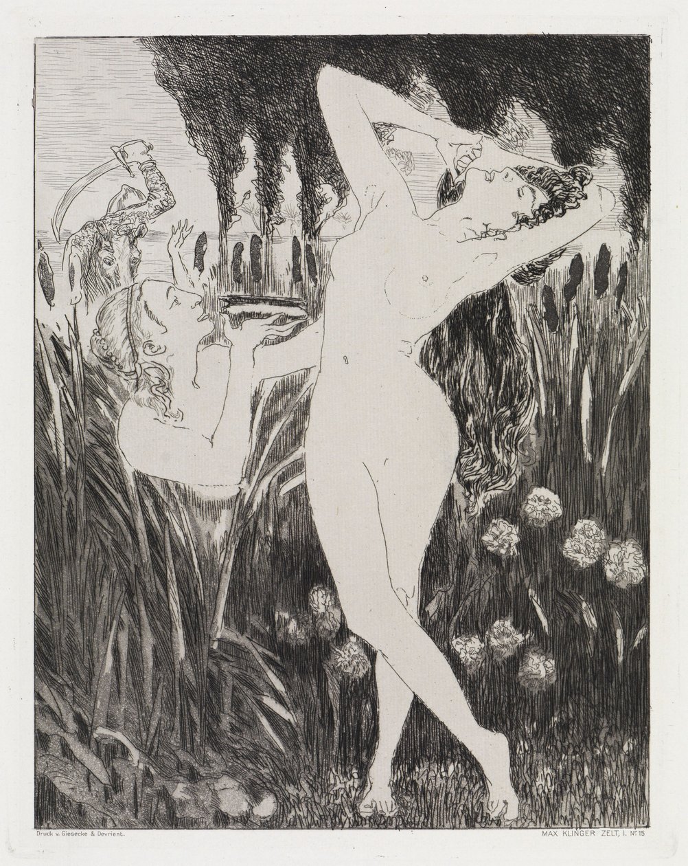Die Schale (Zelt, Opus XIV, 1. Teil, Nr. 15) von Max Klinger