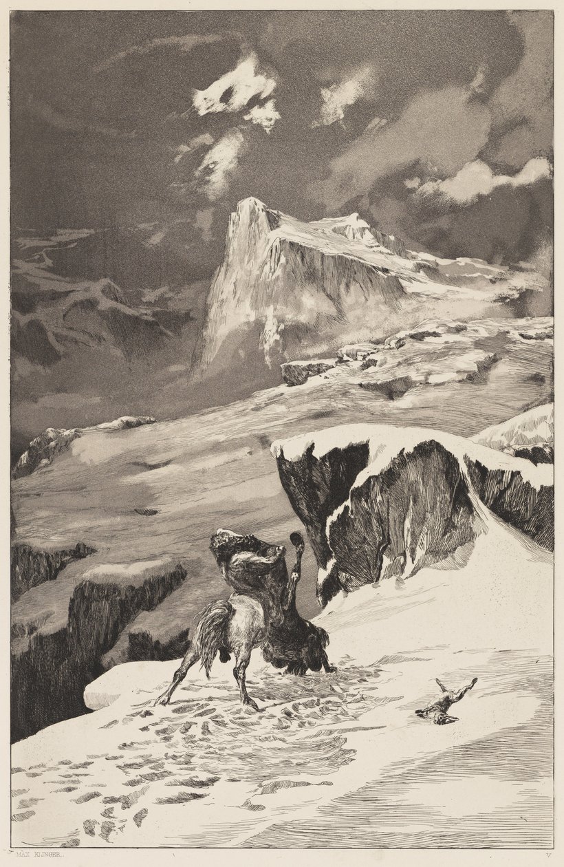 Kämpfende Zentauren von Max Klinger