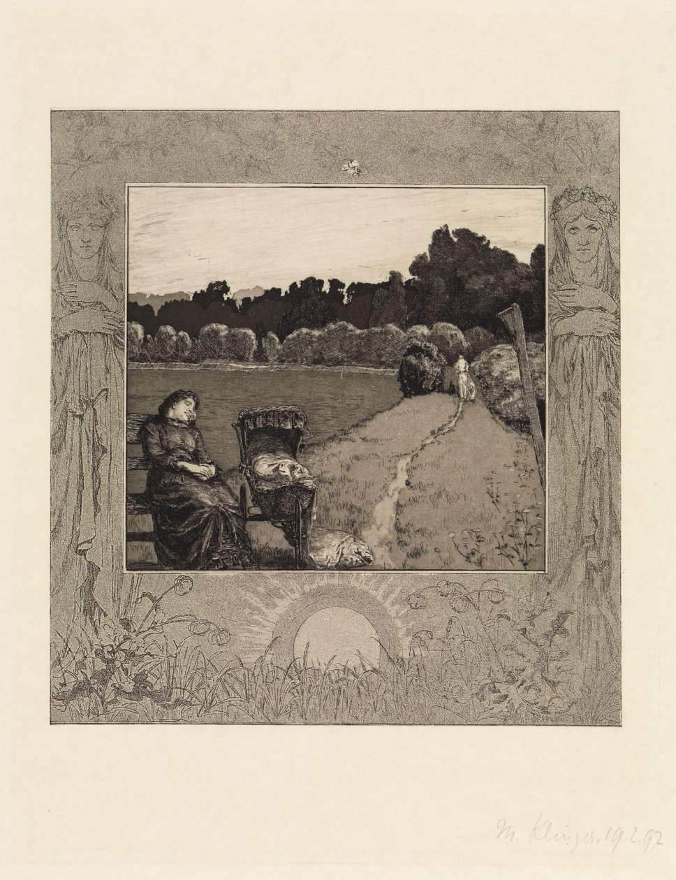 Kind (Vom Tode, Erster Teil, Opus XI, Blatt 5) von Max Klinger