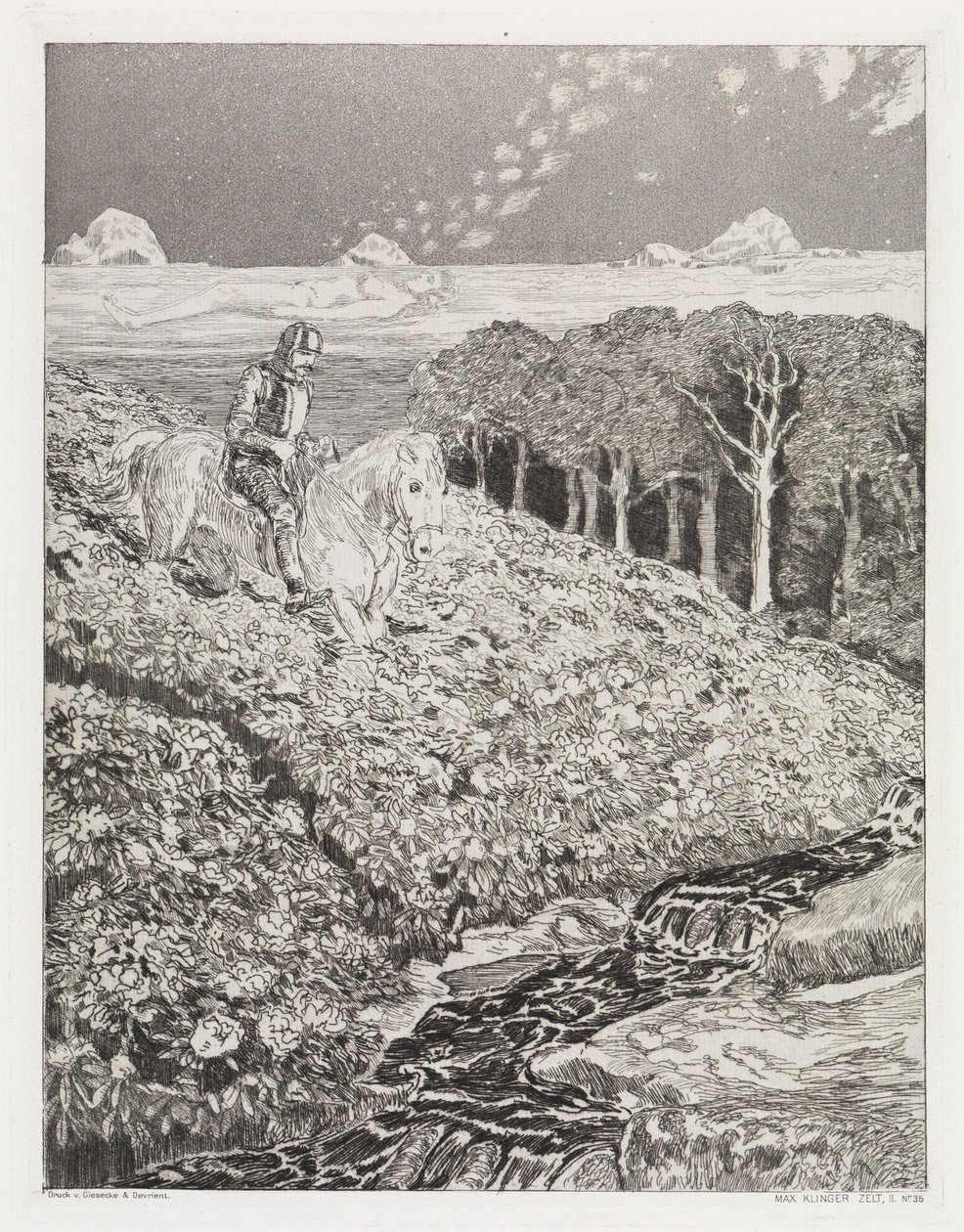 Traumweg (Zelt, Opus XIV, 2. Teil, Nr. 35) von Max Klinger