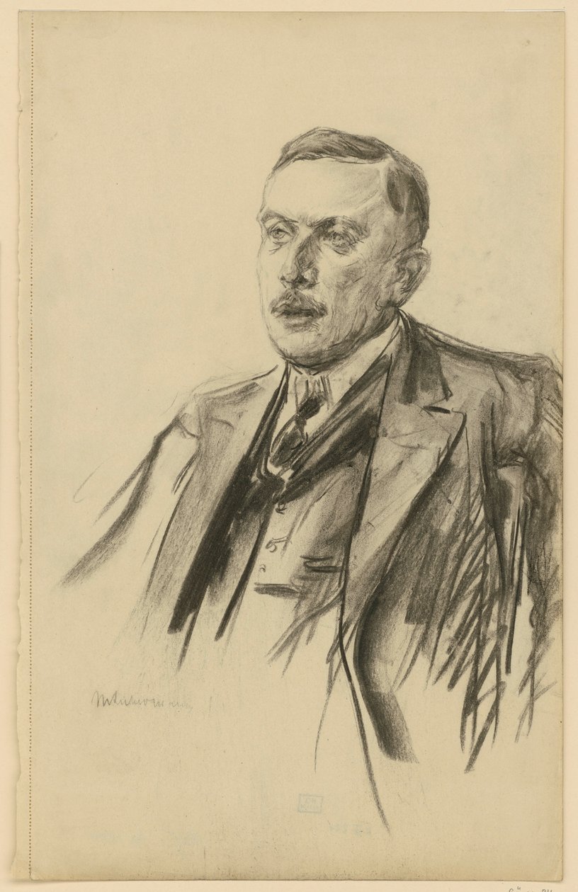 Porträt Staatssekretär Richard von Kühlmann von Max Liebermann