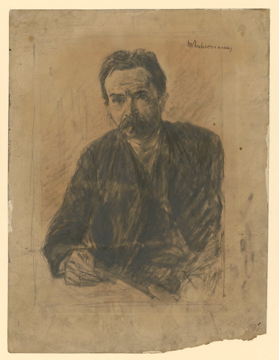 Bildnis des Dichters Eduard Grisebach von Max Liebermann