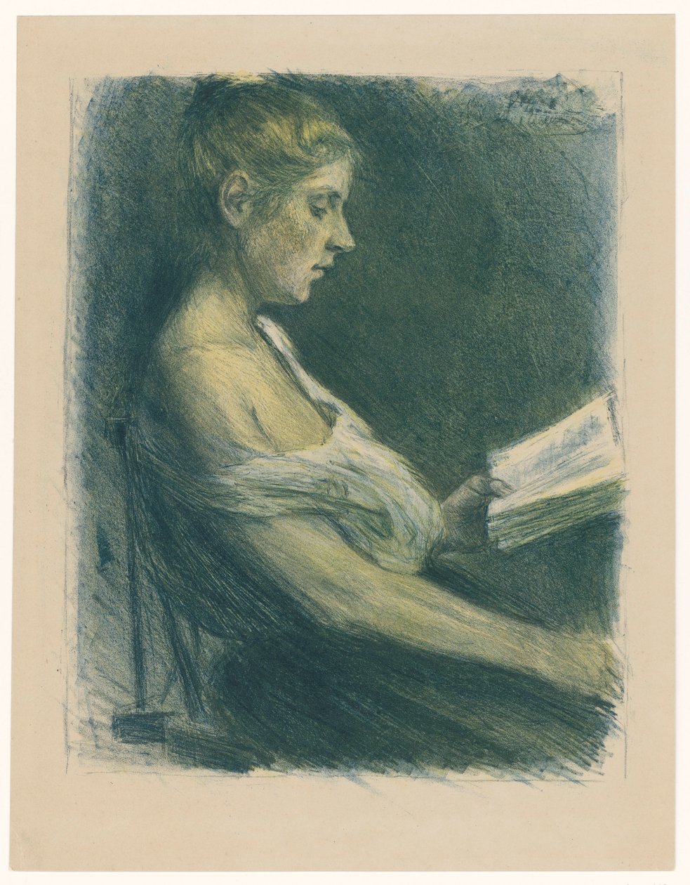 Lesendes Mädchen von Max Liebermann