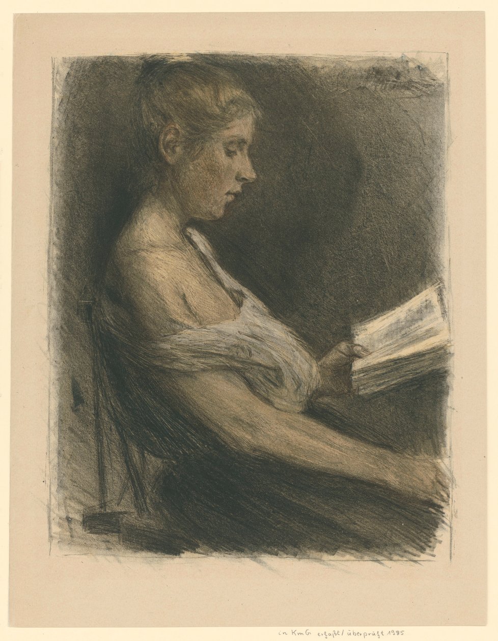 Lesendes Mädchen von Max Liebermann