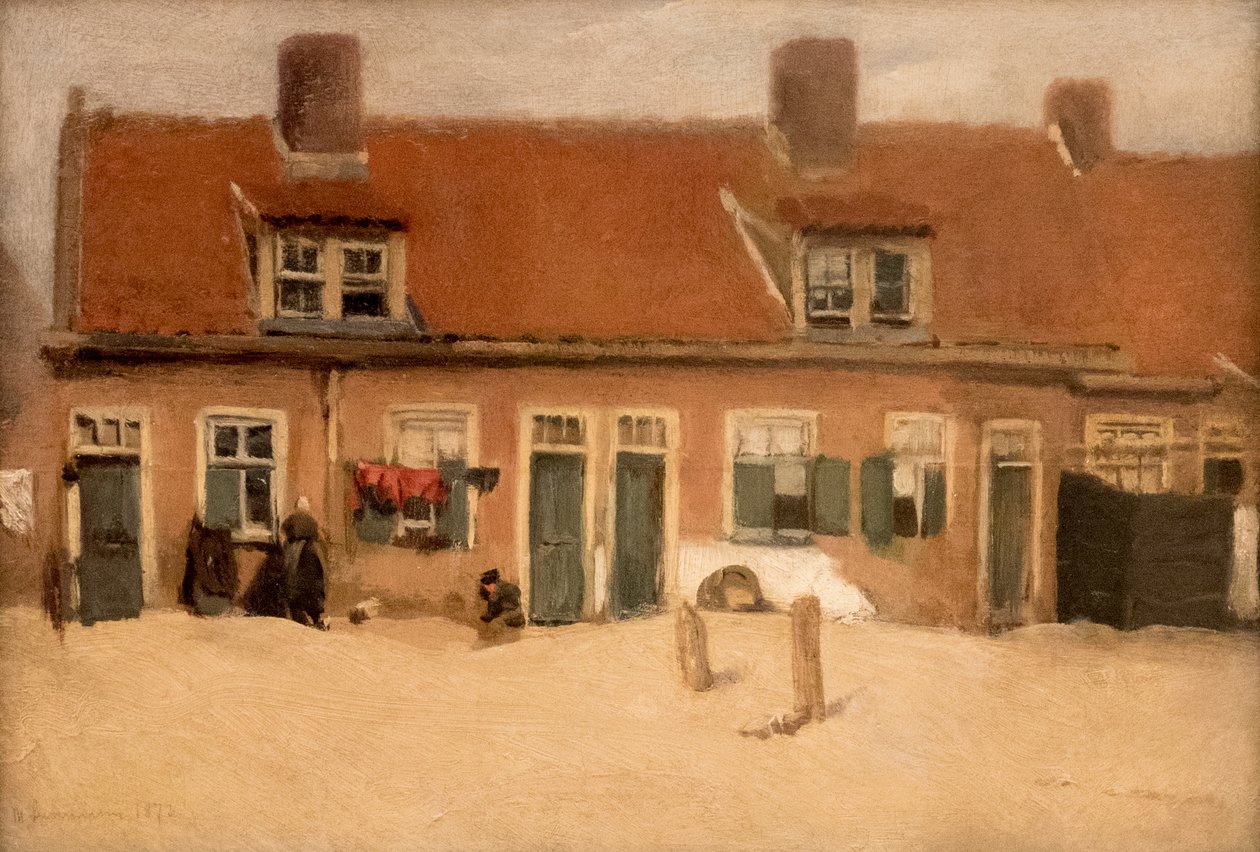 Max Liebermann, Alte Häuser in Scheveningen, 1897 von Max Liebermann