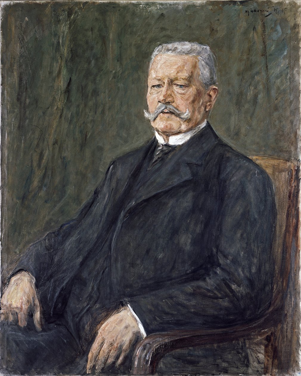 Porträt von Präsident Paul von Hindenburg von Max Liebermann