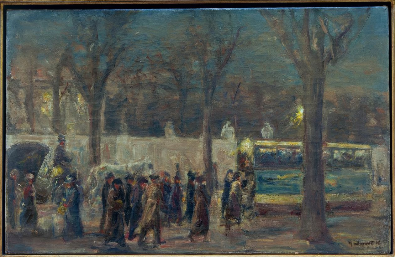 Straßenszene am Brandenburger Tor von Max Liebermann