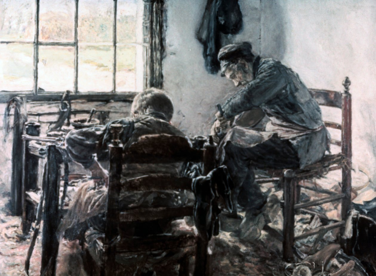 Werkstatt des Schuhmachers, 1881 von Max Liebermann