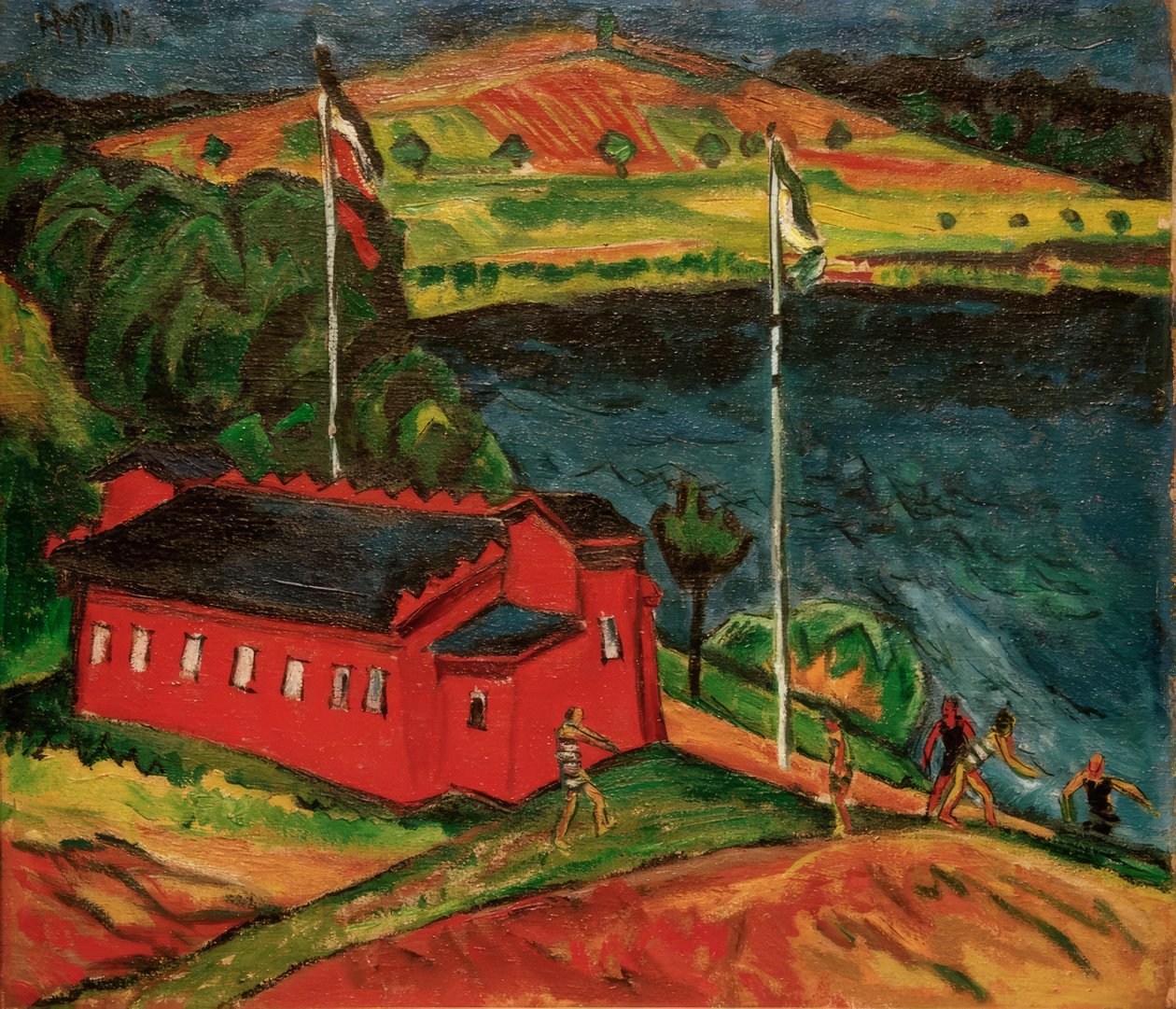 Das rote Badehaus von Max Pechstein
