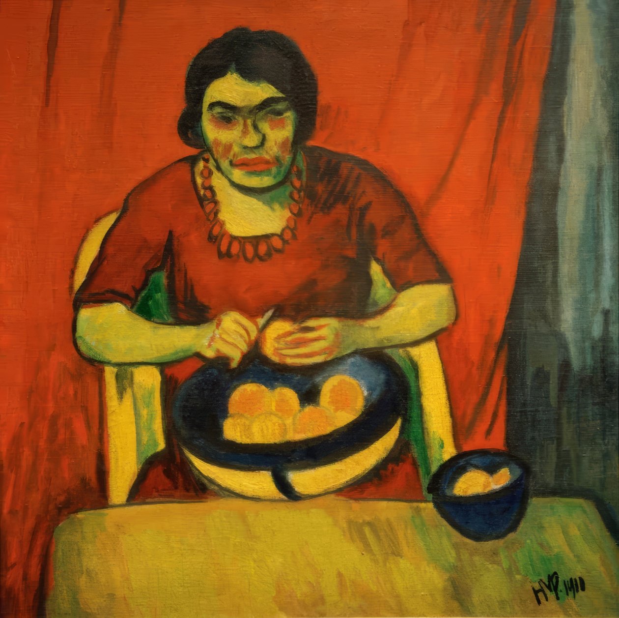 Die Orangenschälerin von Max Pechstein