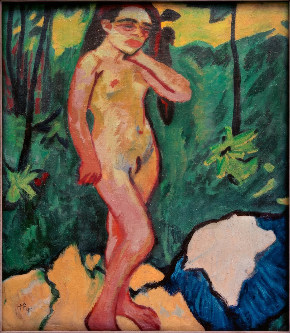 Mädchen im Walde von Max Pechstein