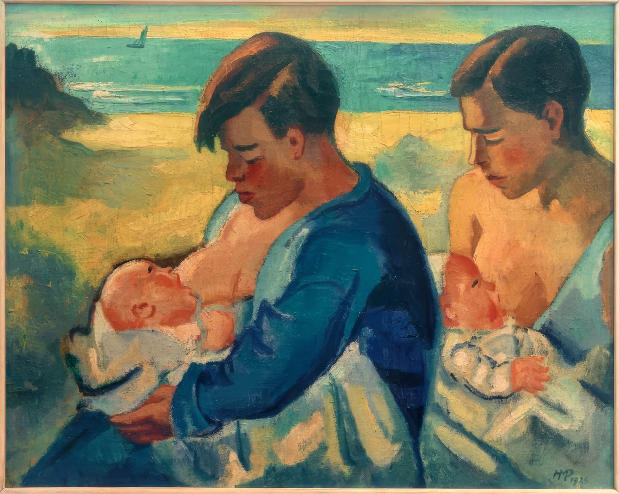 Nährende Mütter von Max Pechstein