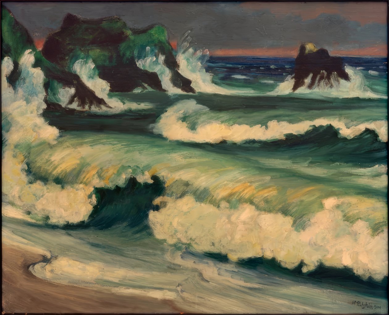 Stürmische See von Max Pechstein