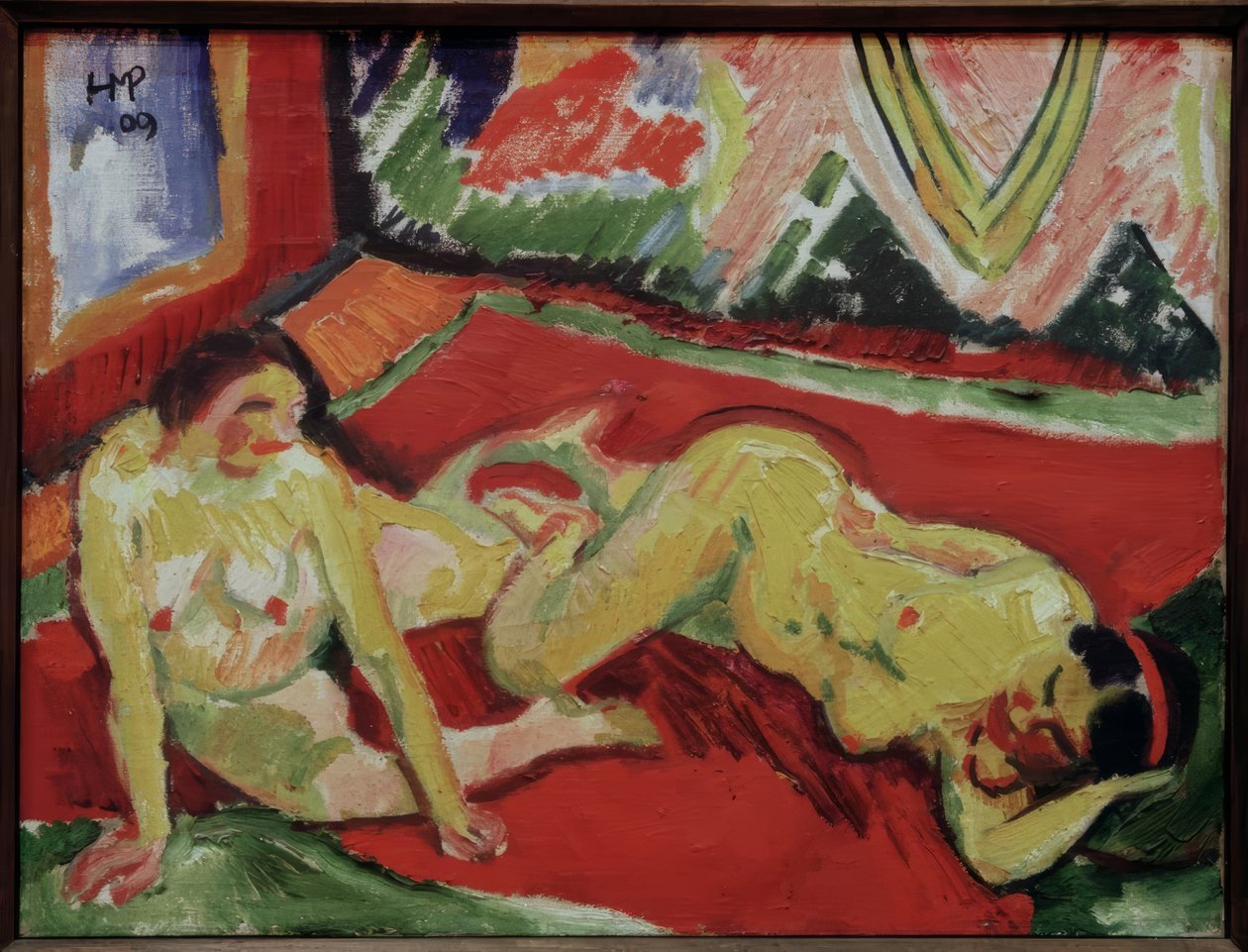 Zwei Frauenakte im Zimmer von Max Pechstein
