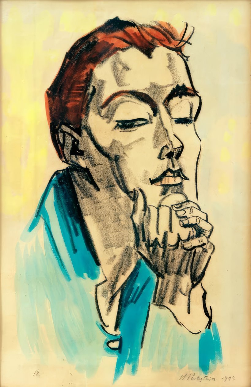 Nachdenklich von Max Pechstein