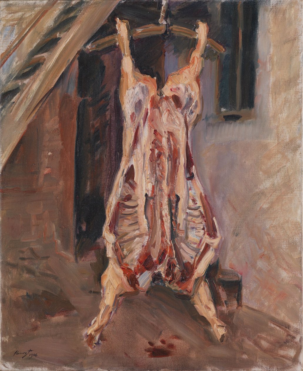 Geschlachtetes Schwein von Max Slevogt