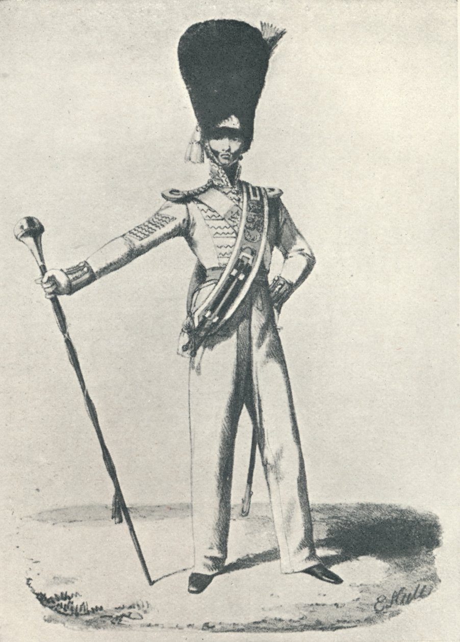 17. Regiment, Tambourmajor 1830, 1830 1909 von Maxim Gauci