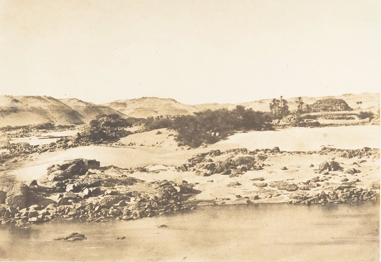 Eingang des ersten Katarakts bei Assuan, 1849-50 von Maxime Du Camp