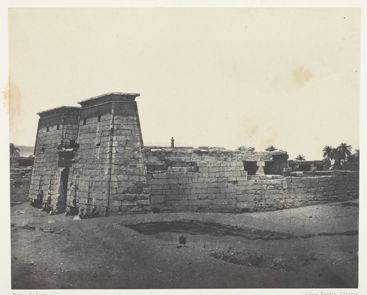 Karnak, Tempel des Khons; Theben von Maxime Du Camp