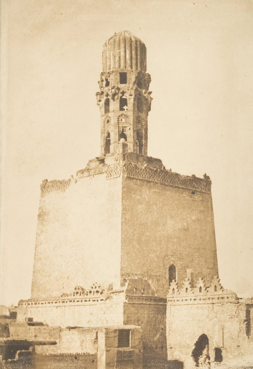 Westliches Minarett der Moschee des Kalifen Hakem, in Kairo von Maxime Du Camp