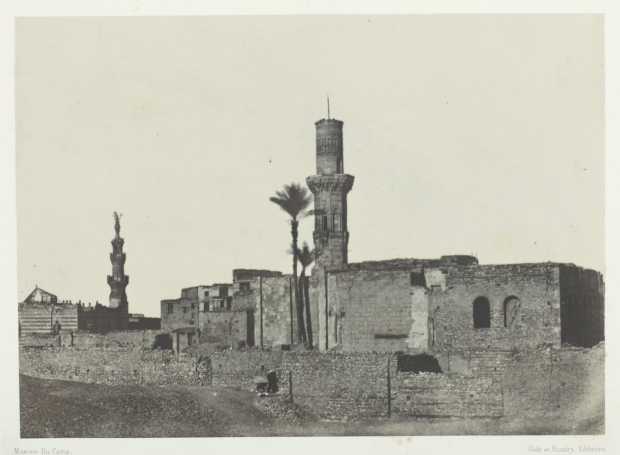 Moschee nahe Bab-el-Saïda, Kairo, 1849-51, gedruckt 1852 von Maxime Du Camp