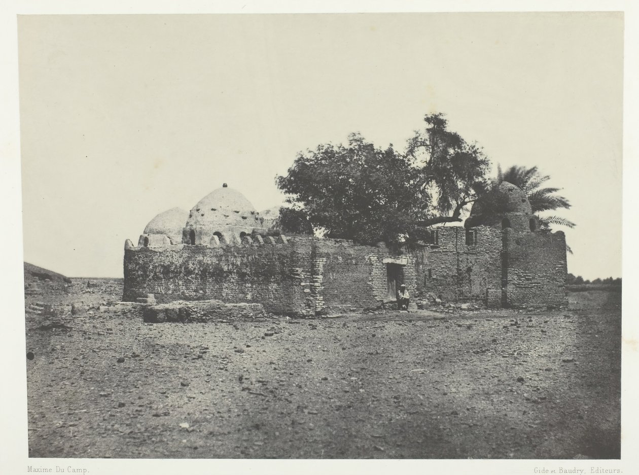 Grab von Cidi-Abdellah-el-Marabout, Oberägypten, 1849-51, gedruckt 1852 von Maxime Du Camp